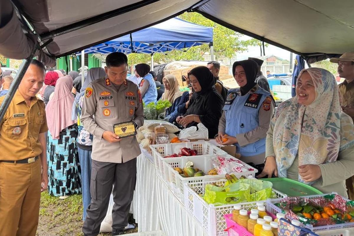Jaga Stabilitas Pangan, Kapolres Tasikmalaya Kota Tinjau Gerakan Pangan Murah